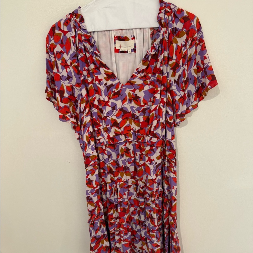 Anthropologie Robin Tiered Mini Dress